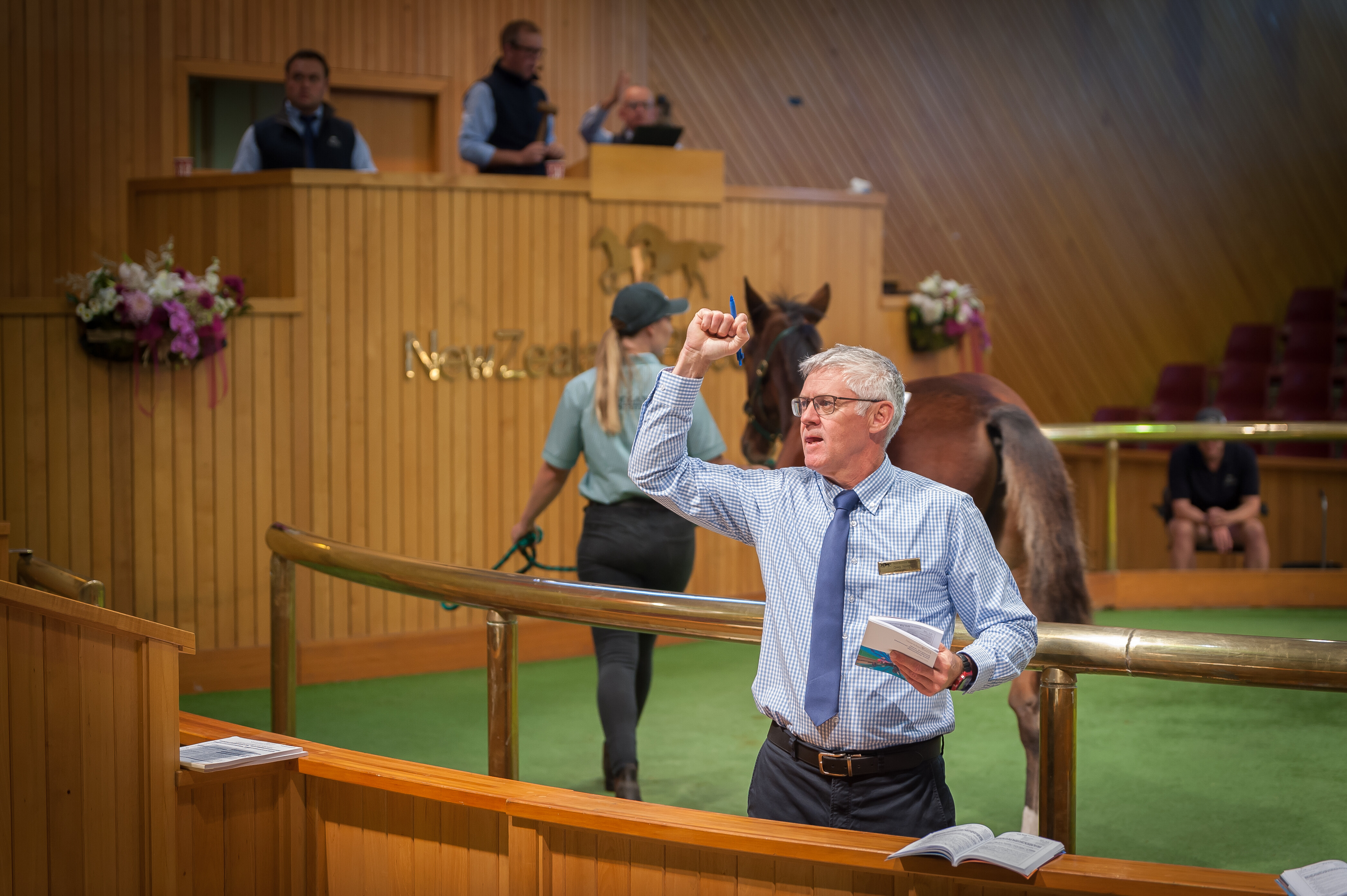 Greg Northcott at the Standardbred Yearling Sales 2021
